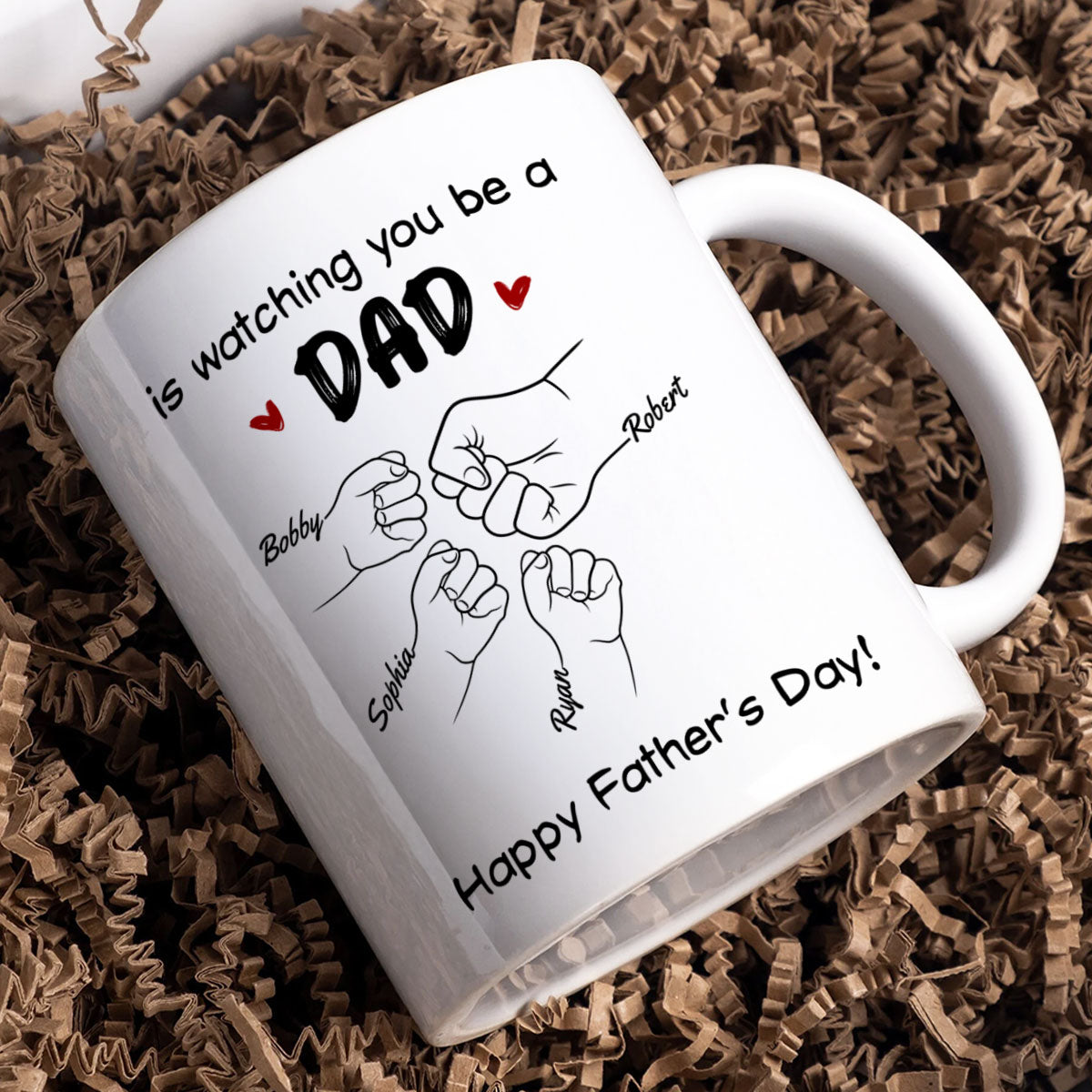 From Mom Dad To Son Watching You Be A Dad Personalized Mug, Gift For Son