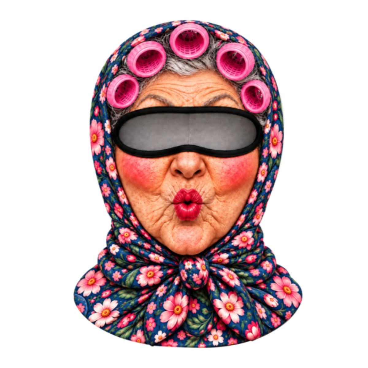Funny Grandma Meme Face - Personalized Balaclava Mask - Novelty Snowboard Skiing Gift, Christmas Gift for Grandma, Best Friends