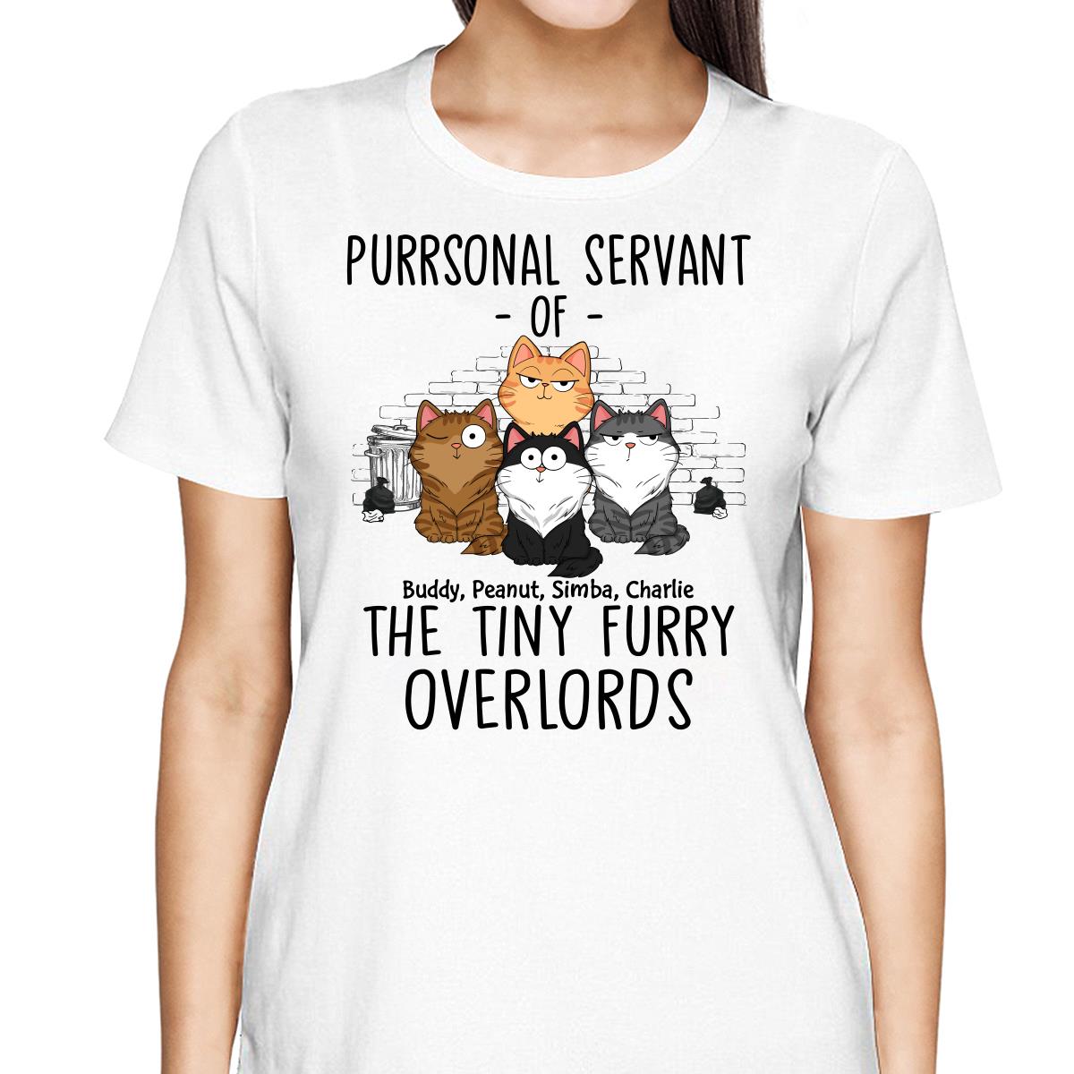 Purrsonal Cat Servant Funny Cats Expressions Personalized Shirt