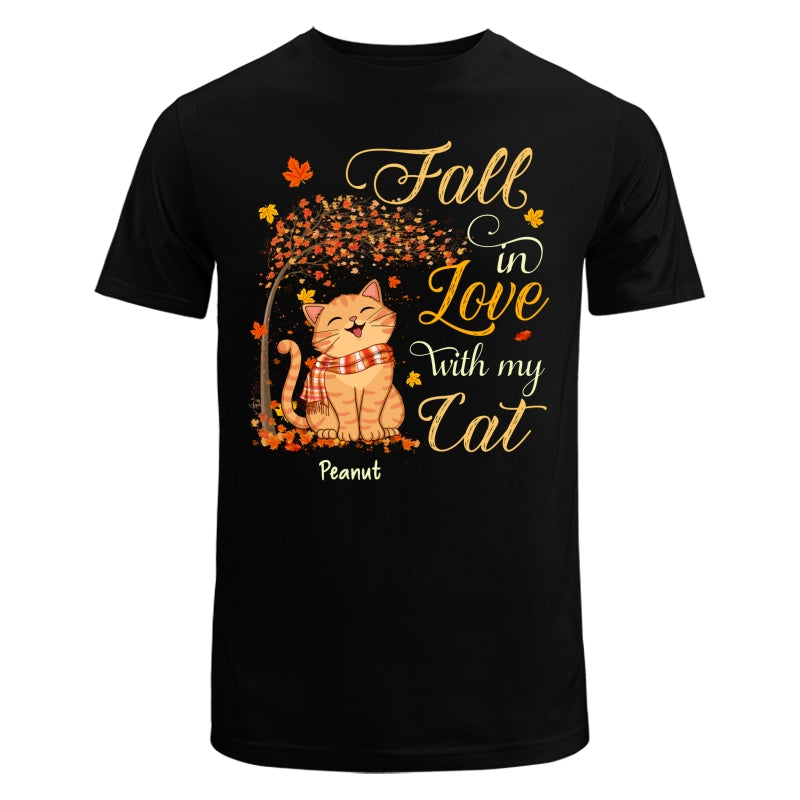 Fall In Love With My Smiling Cats Fall Season Personalized Shirt