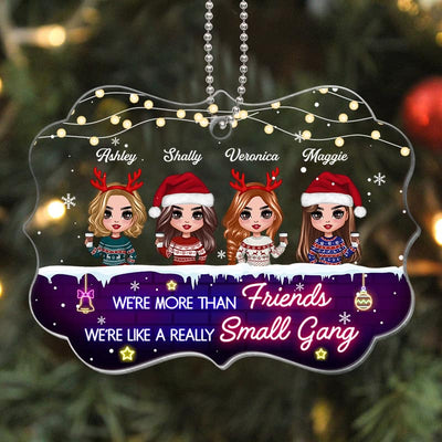 Doll Besties More Than Friends Like A Small Gang Personalized Acrylic Ornament