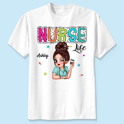 Nurse Life Dalmatian Dots Summer Personalized Shirt