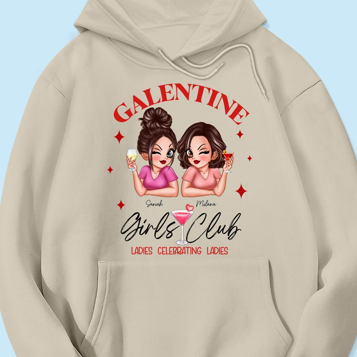 Galentine Girls Club Pretty Girls Personalized Shirt,  Shirt, Social Club, Besties Gift
