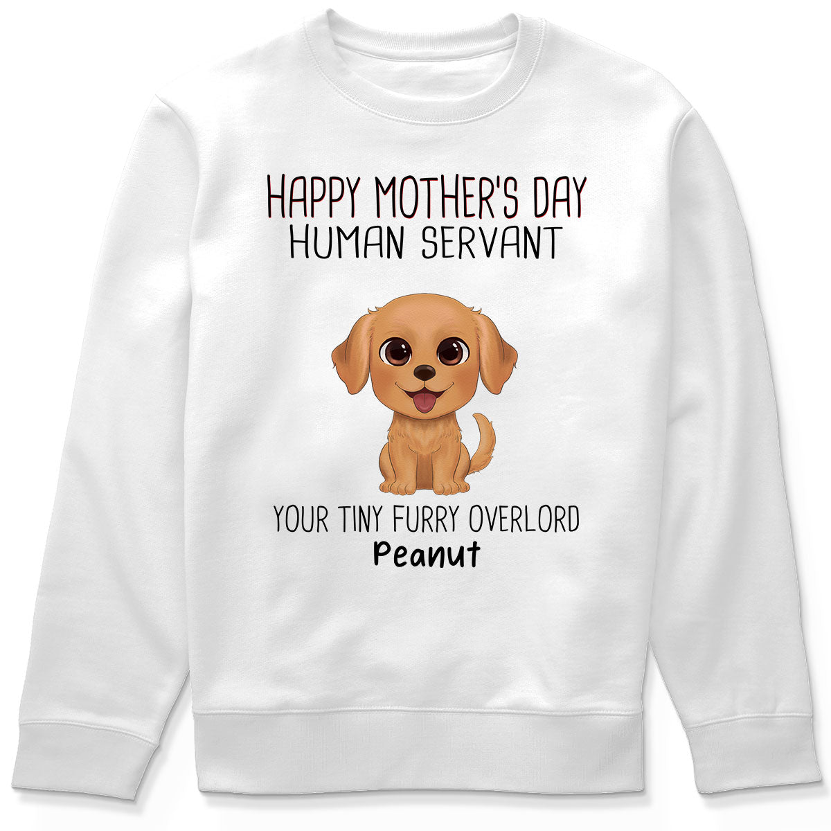 Watercolor Cute Dogs Happy Mother‘s Day Dog Human Servant Personalized Shirt