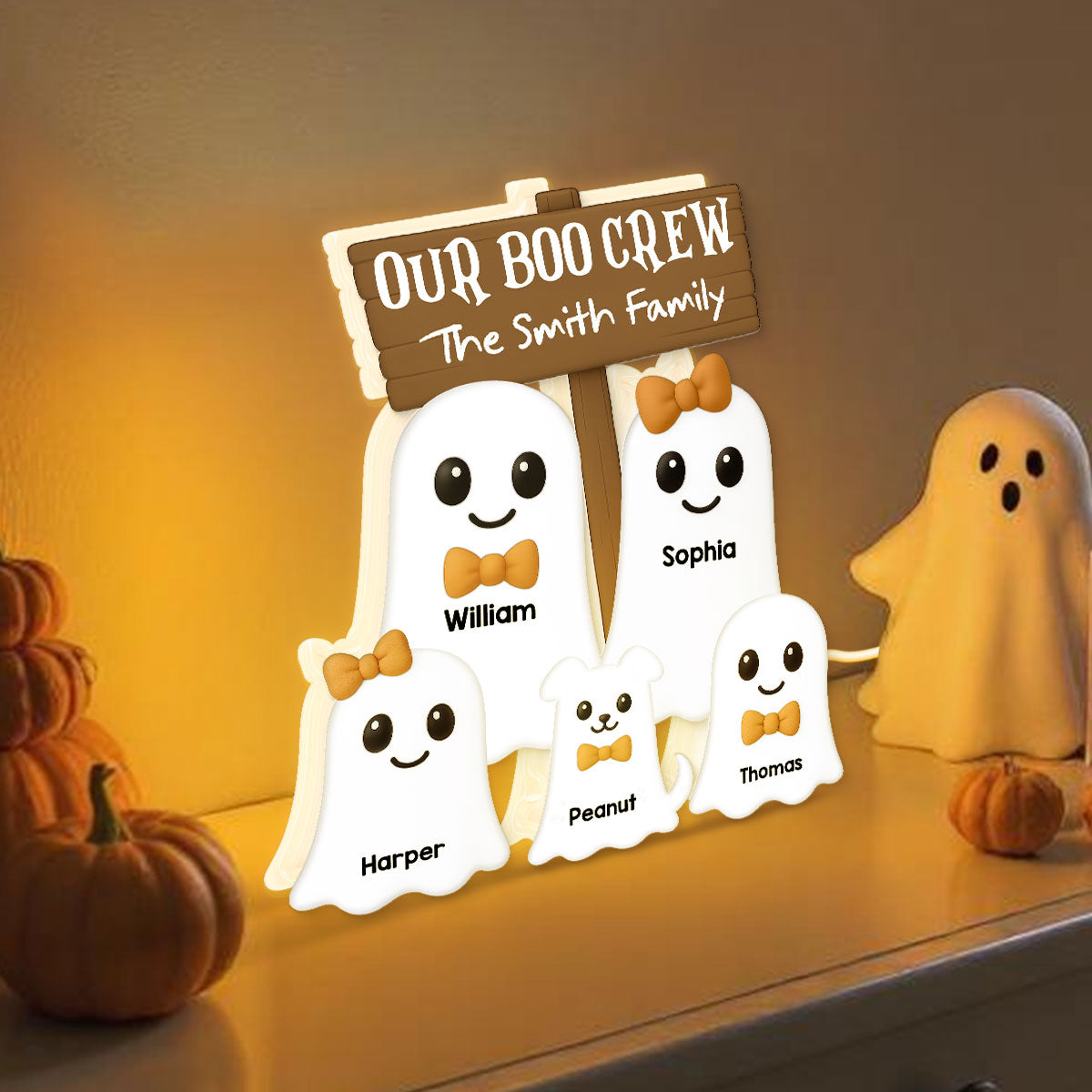 Halloween Boo Family - Personalized Light Box
