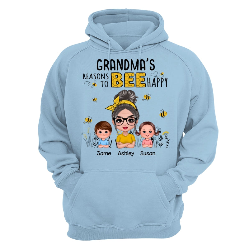 Reasons Bee Doll Grandma & Grandkids Personalized Shirt - Gift For Grandma