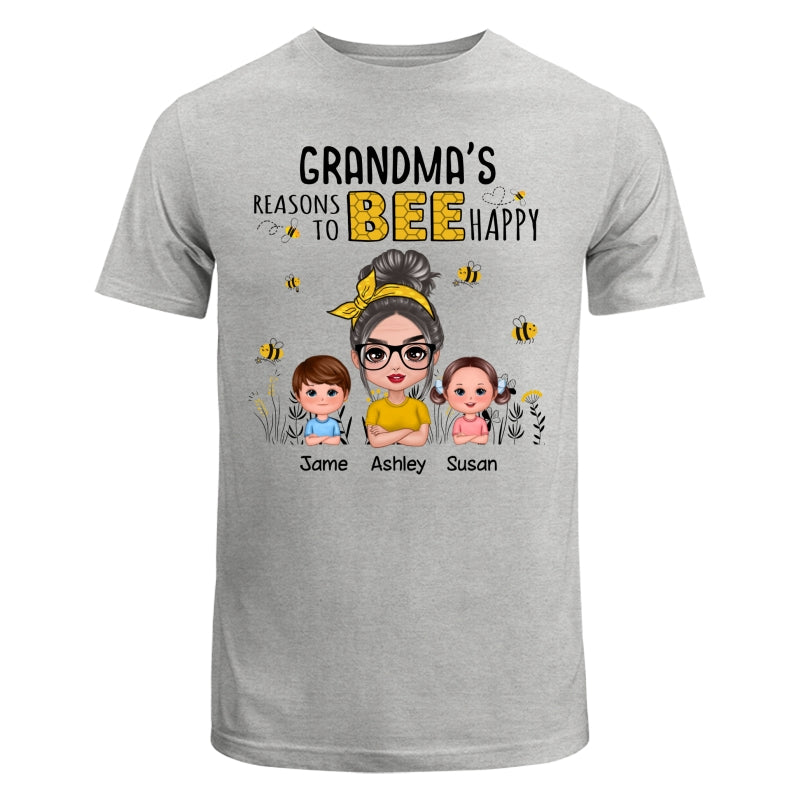 Reasons Bee Doll Grandma & Grandkids Personalized Shirt - Gift For Grandma