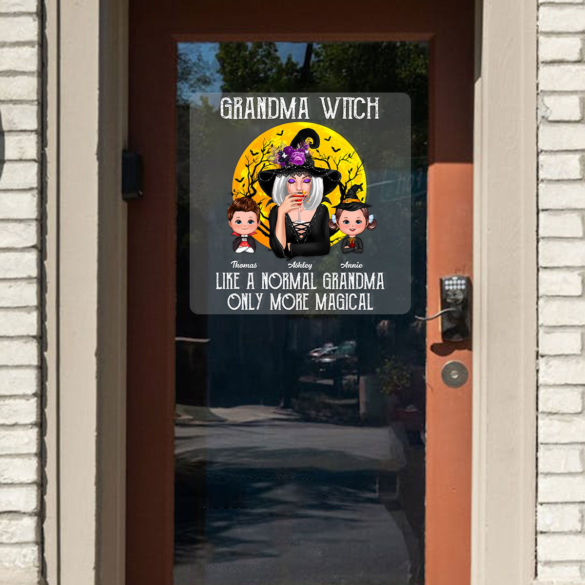 Grandma Witch Like Normal Grandma More Magical Halloween Personalized Decal, Halloween Decoration