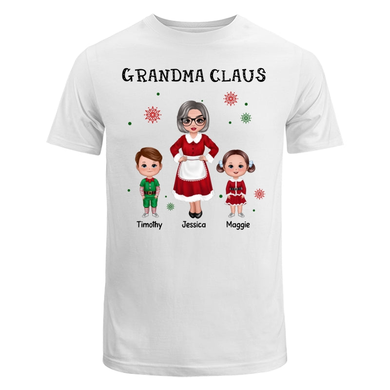 Grandma Claus Doll Woman Christmas Personalized Shirt