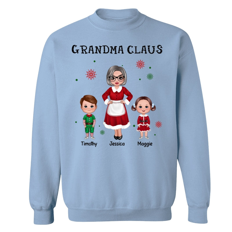 Grandma Claus Doll Woman Christmas Personalized Shirt