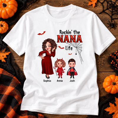 Pretty Grandma Mom Halloween Rockin‘ The Grandma Mom Life Shirt