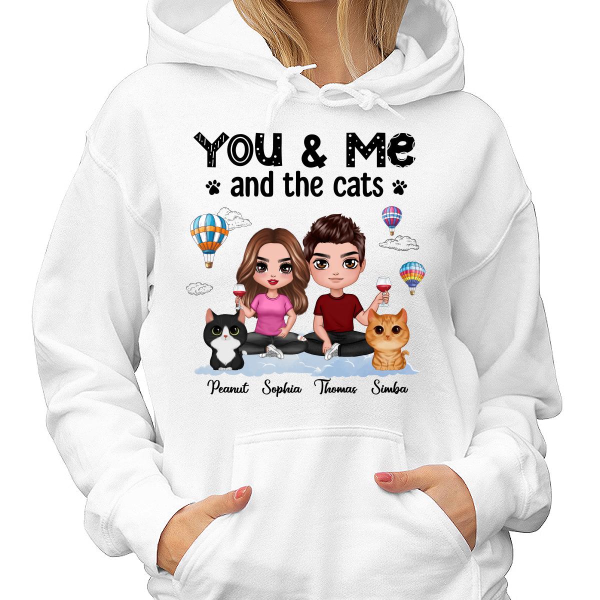 Couple And Cute Fluffy Cats Personalized Shirt