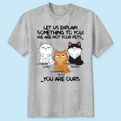 I‘m Not Your Pet Funny Expression Cat Personalized Shirt