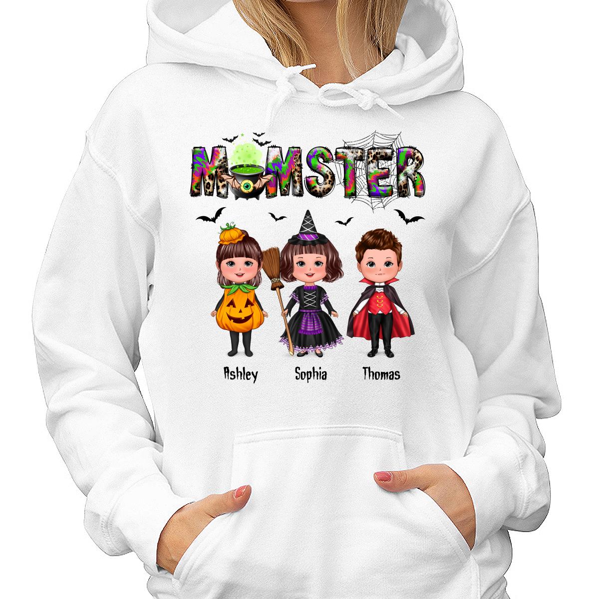 Halloween Momster Doll Kids Gift For Mom Personalized Shirt