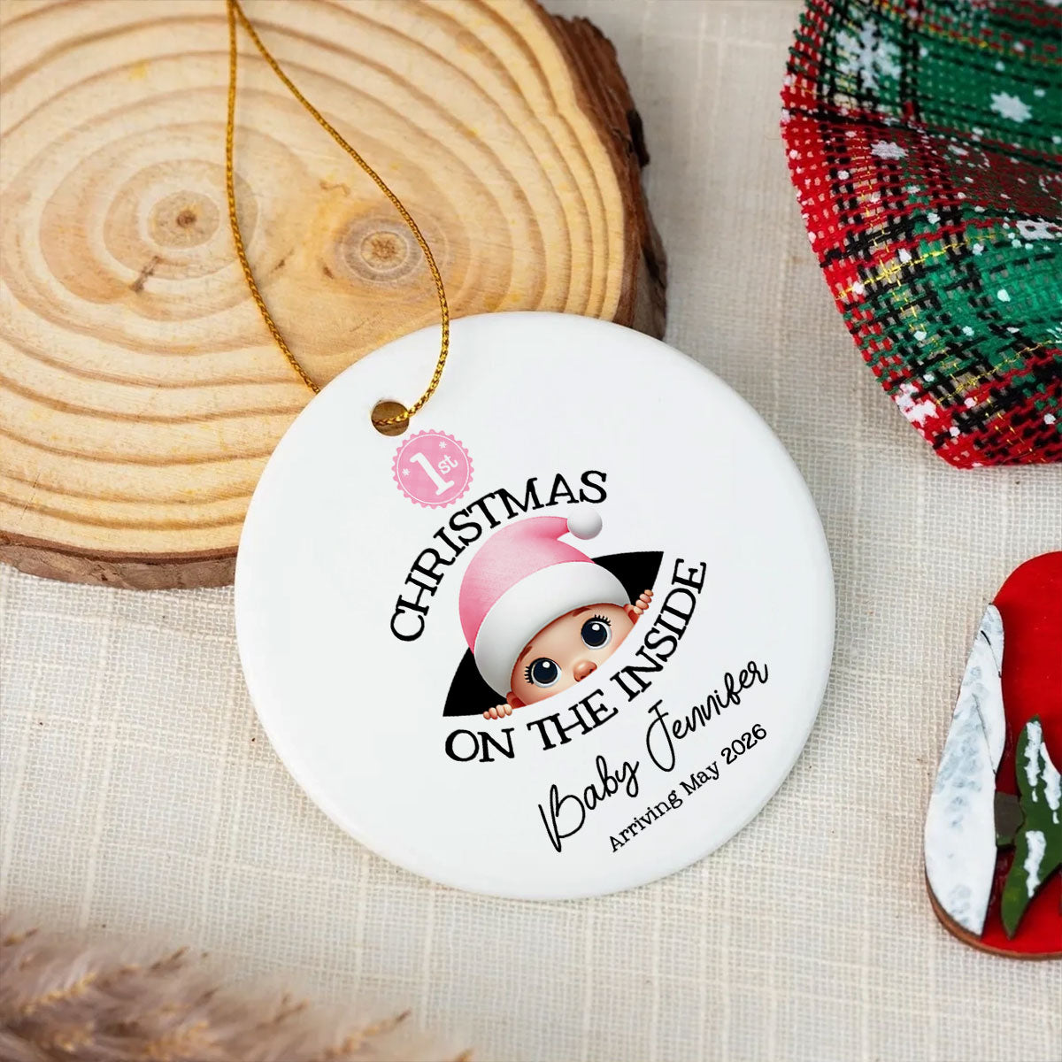 Baby's First Christmas - Personalized Ornament - New Year Gift For Expecting Parents