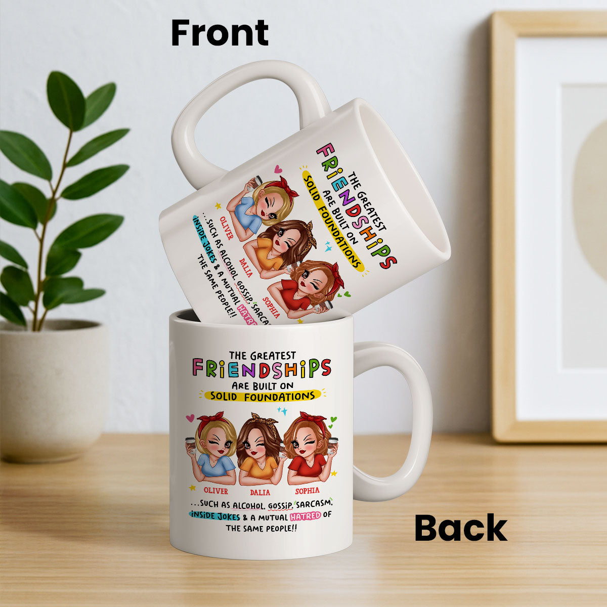 The Greatest Friendship Personalized Mug for Besties