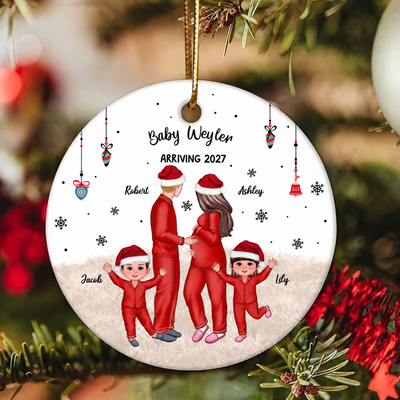 Pregnancy, New Mom Gift, Expecting Parent Gift - Personalized Ornament - New Mom Gift, Expecting Parent Gift