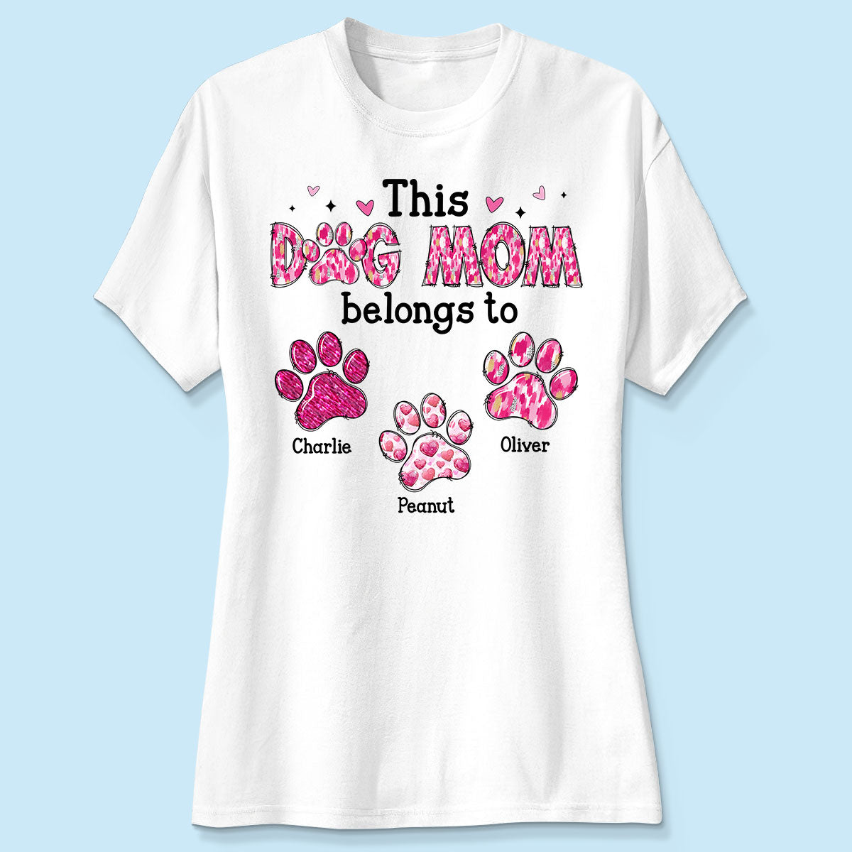 This Dog Mom Belongs To Personalized Shirt,  Gift For Dog Lovers, Dog Moms