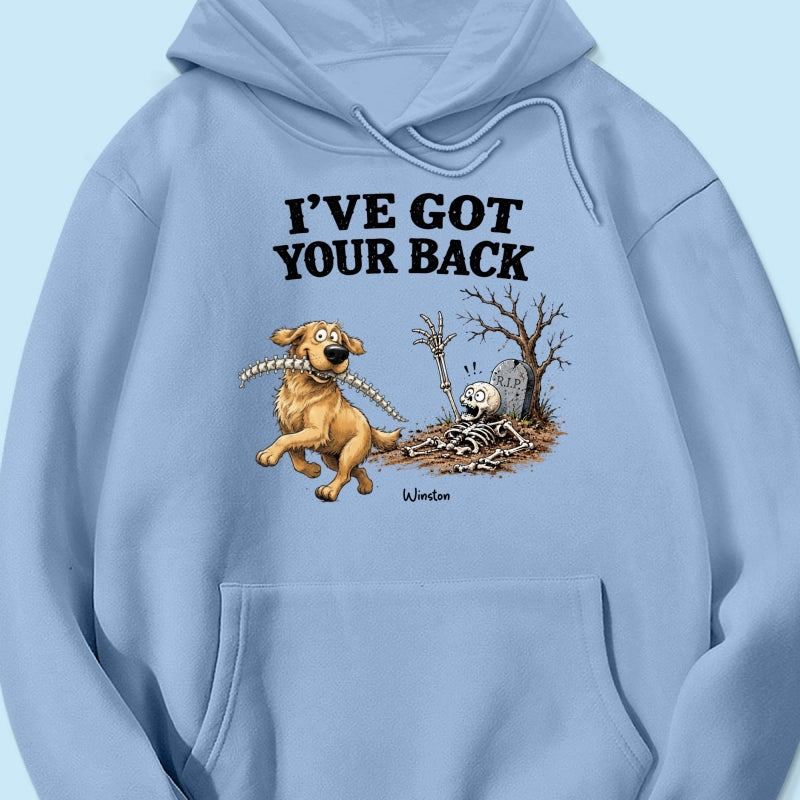 Quirky Dog I've Got Your Back Dog Stealing Backbone From Your Dog Photo - Personalized Shirt - Funny Halloween Drinkware For Dog Lovers