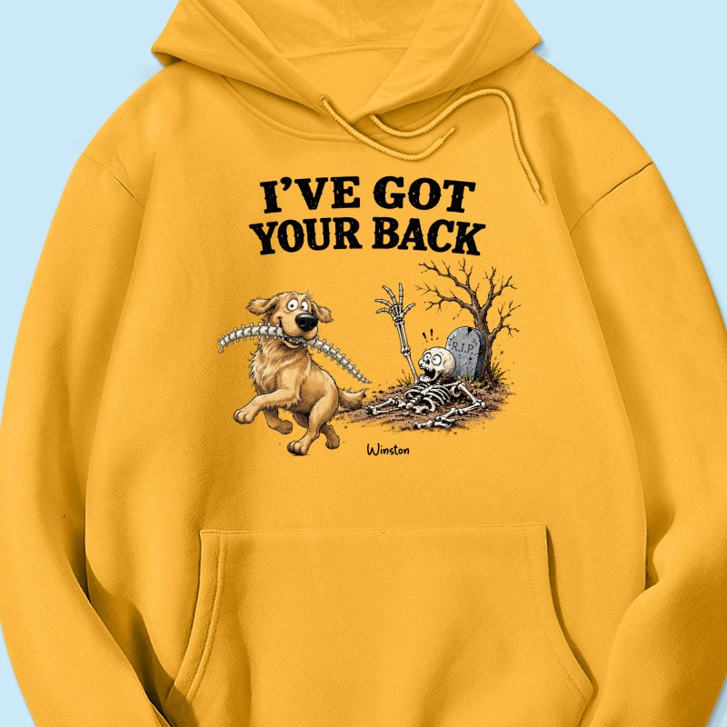 Quirky Dog I've Got Your Back Dog Stealing Backbone From Your Dog Photo - Personalized Shirt - Funny Halloween Drinkware For Dog Lovers