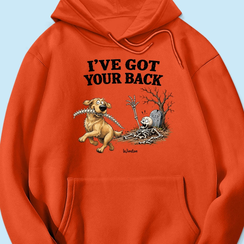 Quirky Dog I've Got Your Back Dog Stealing Backbone From Your Dog Photo - Personalized Shirt - Funny Halloween Drinkware For Dog Lovers
