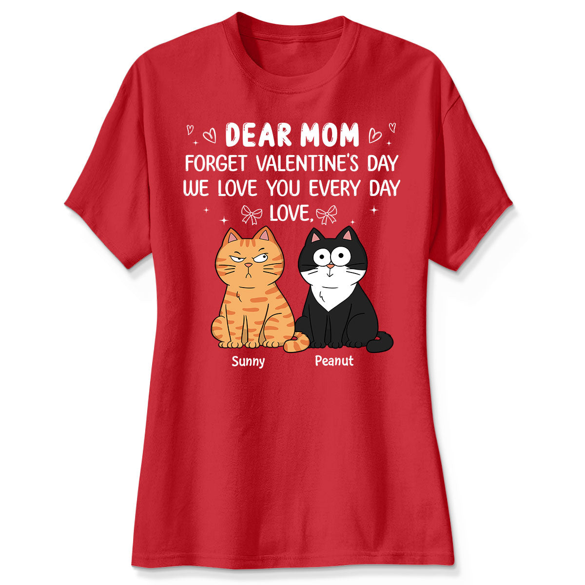 Forget Valentine's Day We Love You Every Day Gift Cat Lover Gift Personalized Shirt