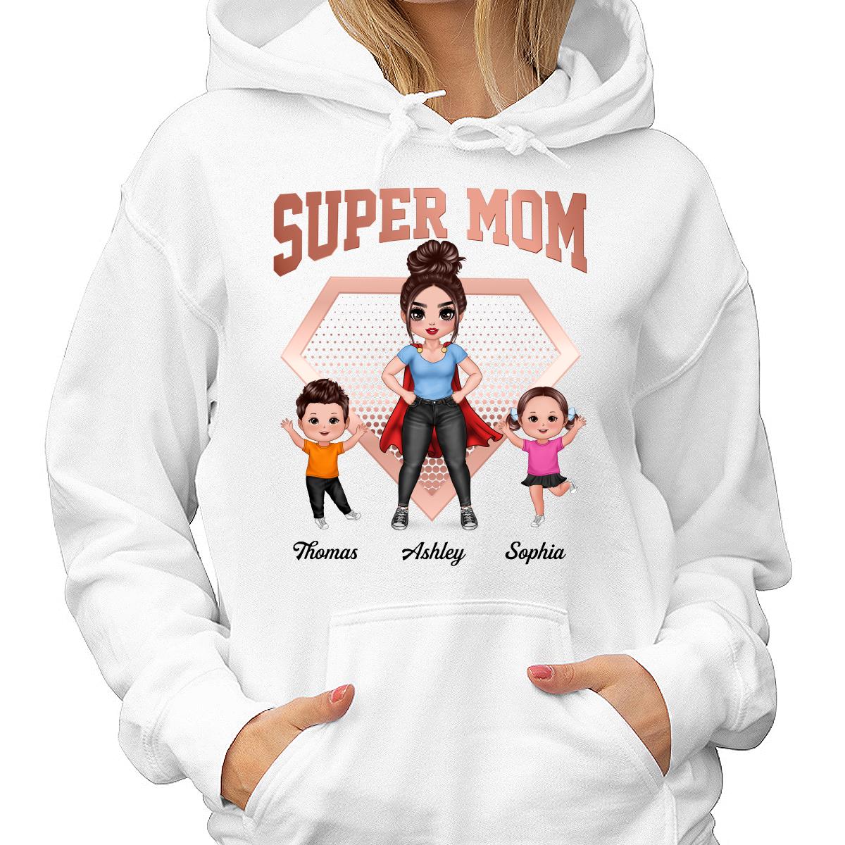Super Mom Doll Woman & Kids Personalized Shirt