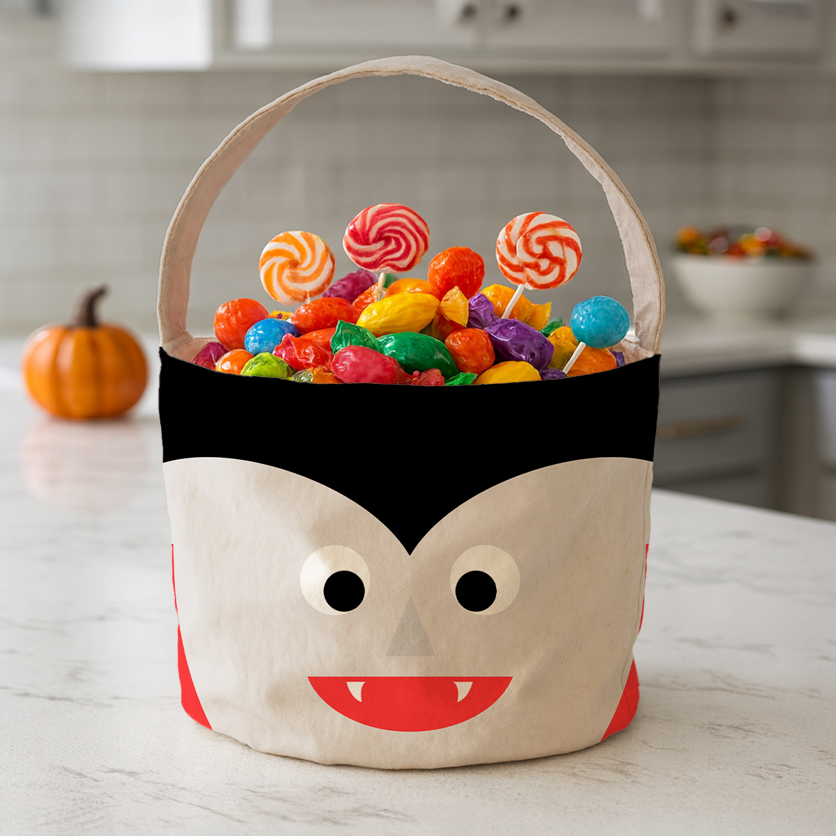 Halloween Character Theme With Name Personalized Trick Or Treat Basket, Halloween Gift For Kids