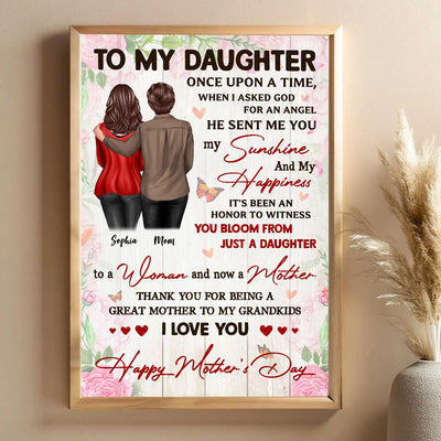 Watching You Be A Mom Happy Mother's Day From Mom Personalized Poster, Gift For Daughter