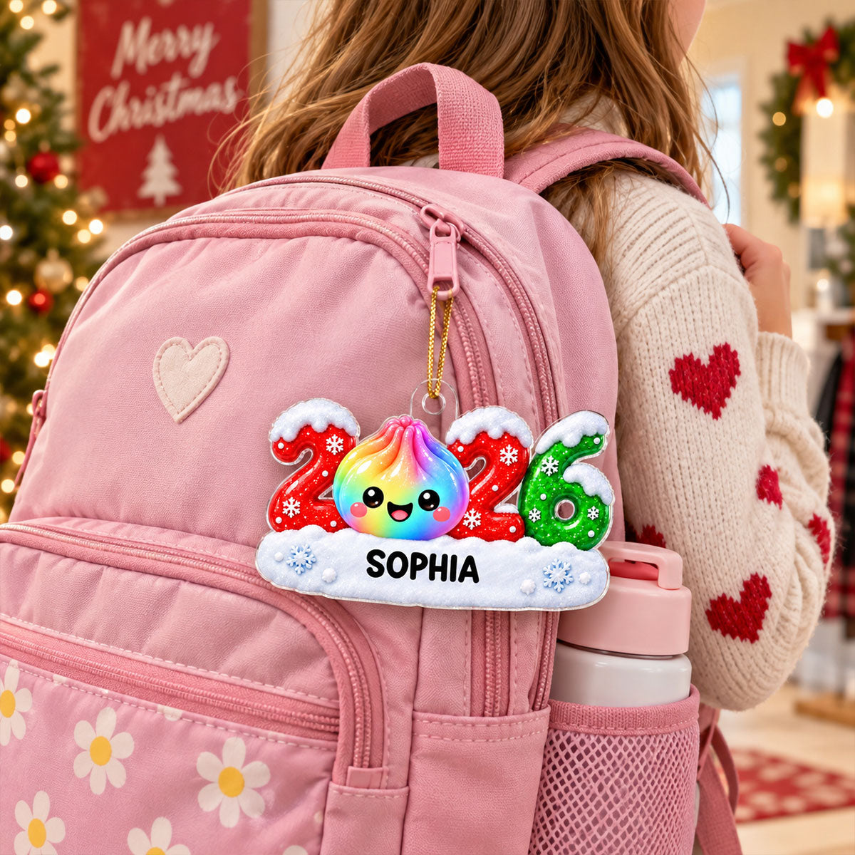 2026 Trending Christmas Dumpling Dim Sum Custom Name - Personalized Acrylic Ornament - Christmas Gift, Keepsake For Kids, Teenagers