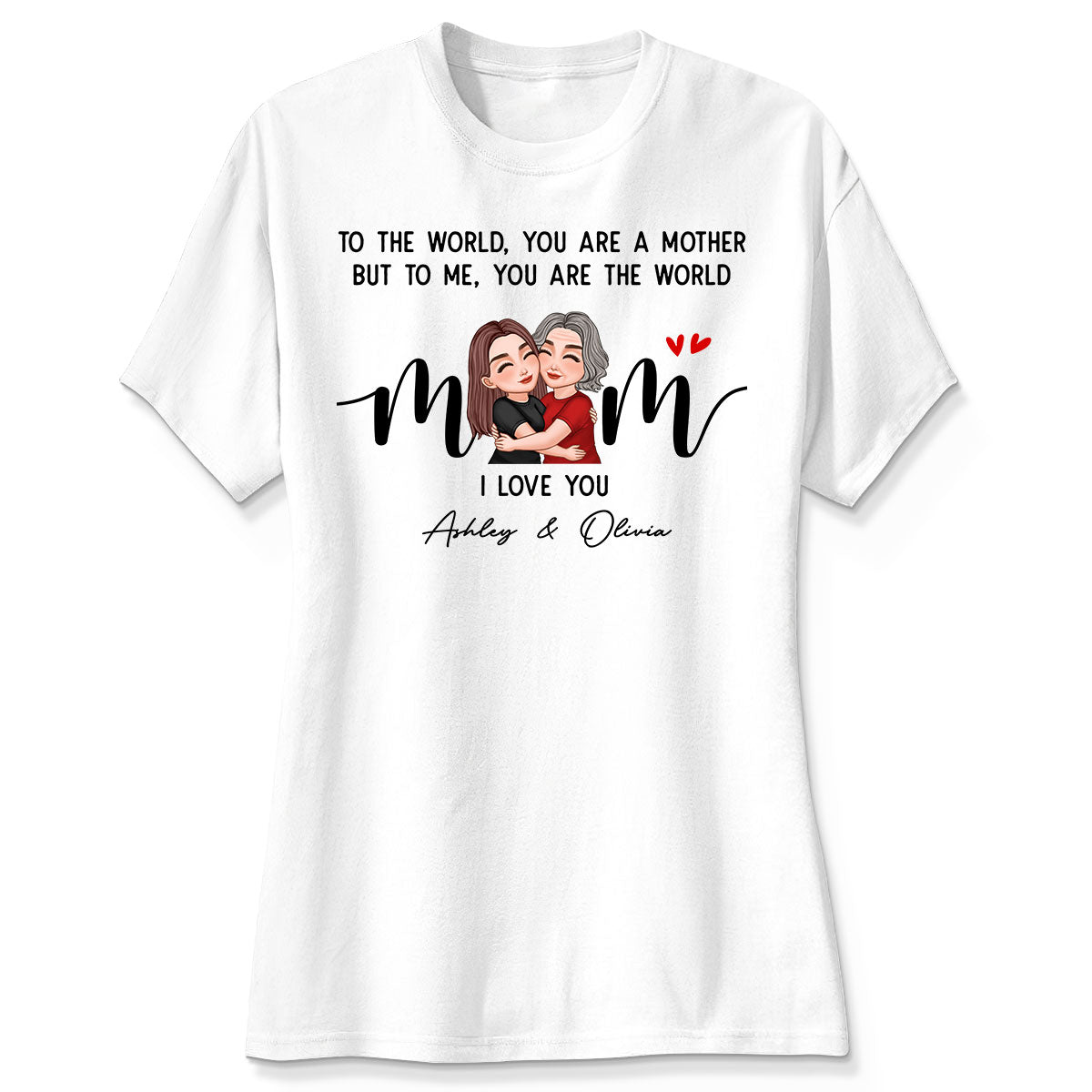 To Me You Are The World Gift For Mom Personalized Shirt