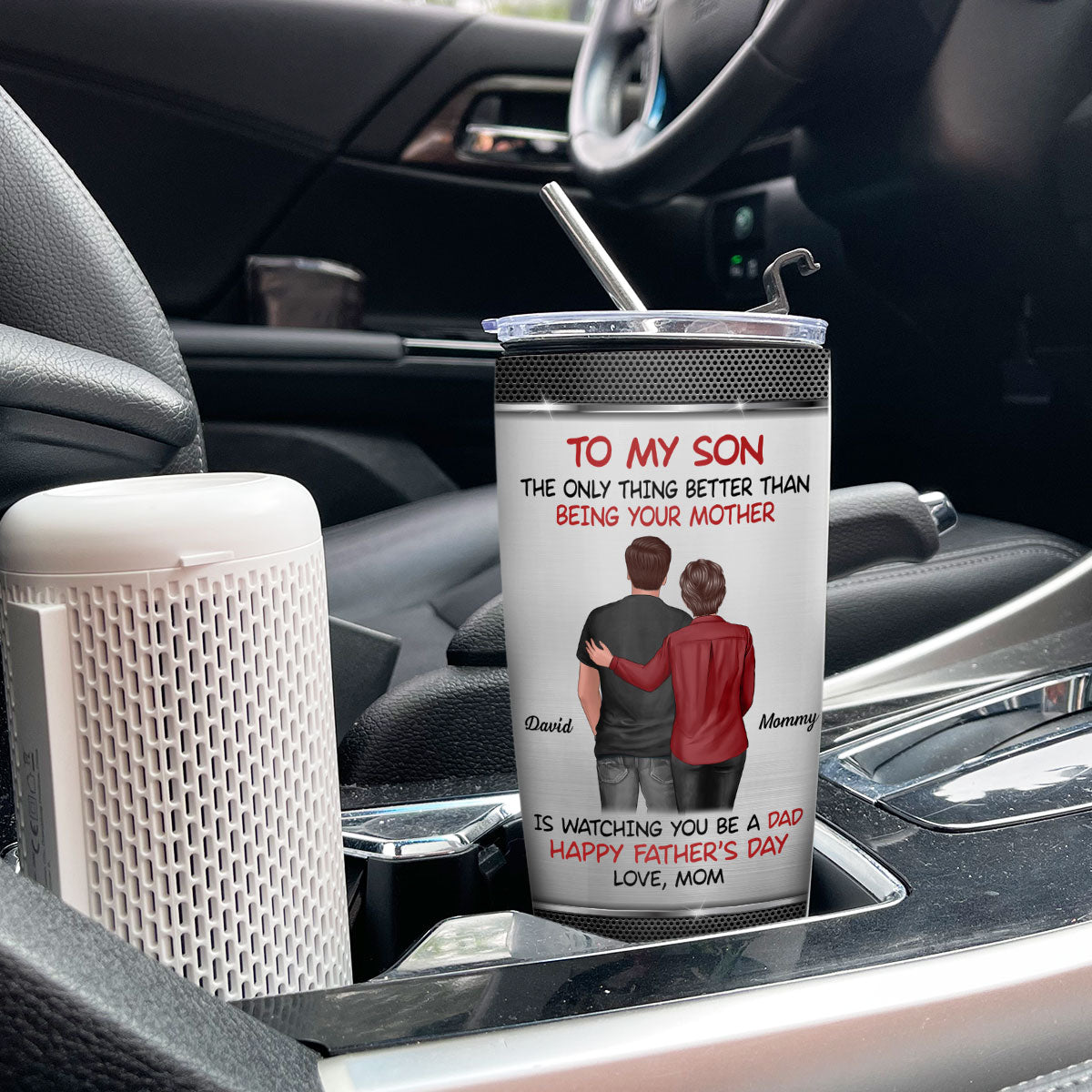 To My Son From Mom Personalized Tumbler| Heartfelt Father's Day Gift For Son