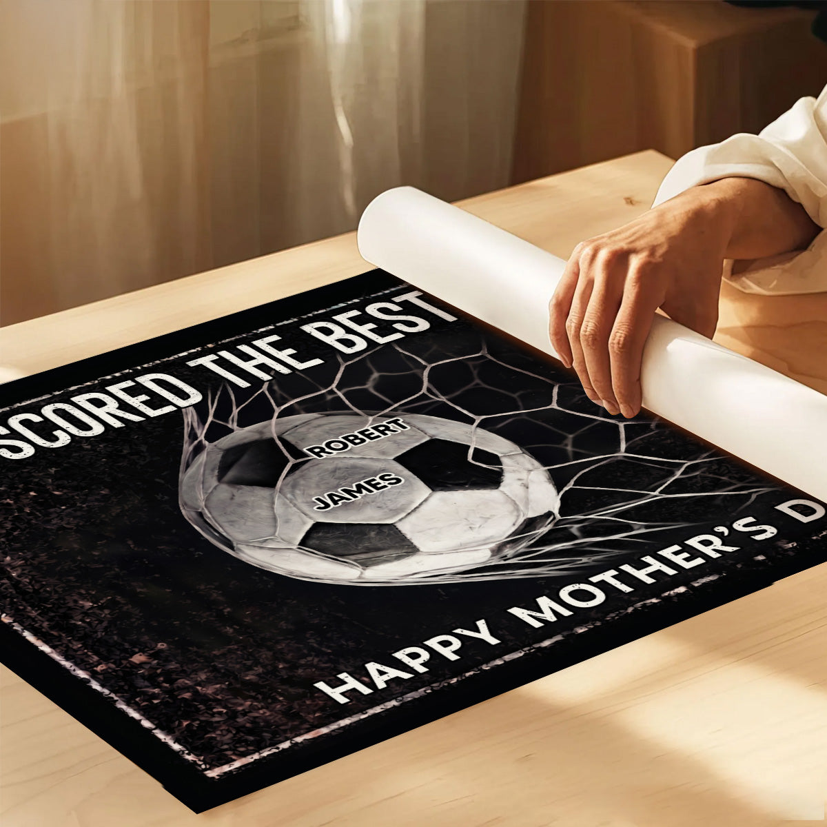 We Scored The Best Mom - Personalized Poster - Mother's Day Gift For Soccer Mom