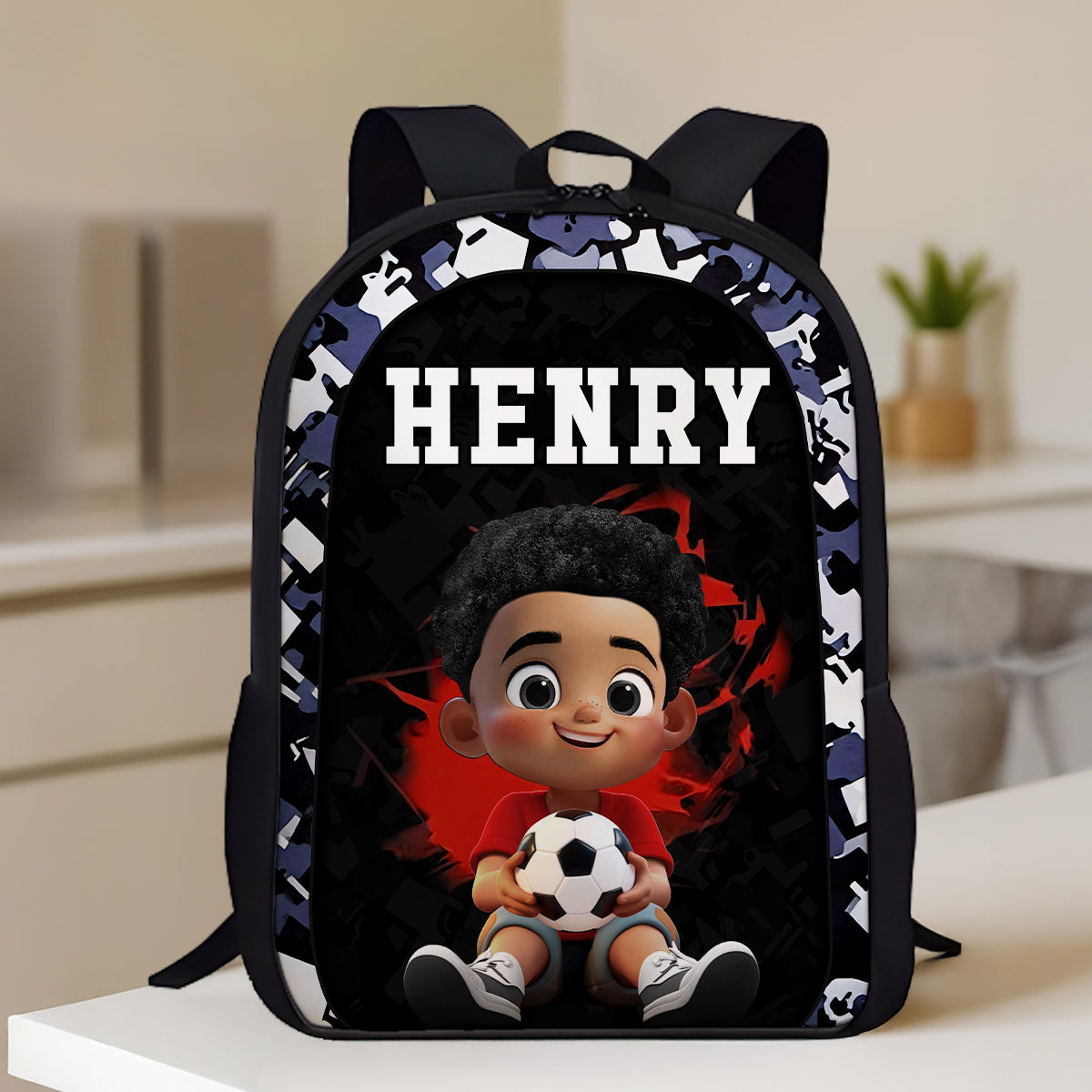 Sports Backpack for School Boy Girl, Custom Back to School Kids Backpack