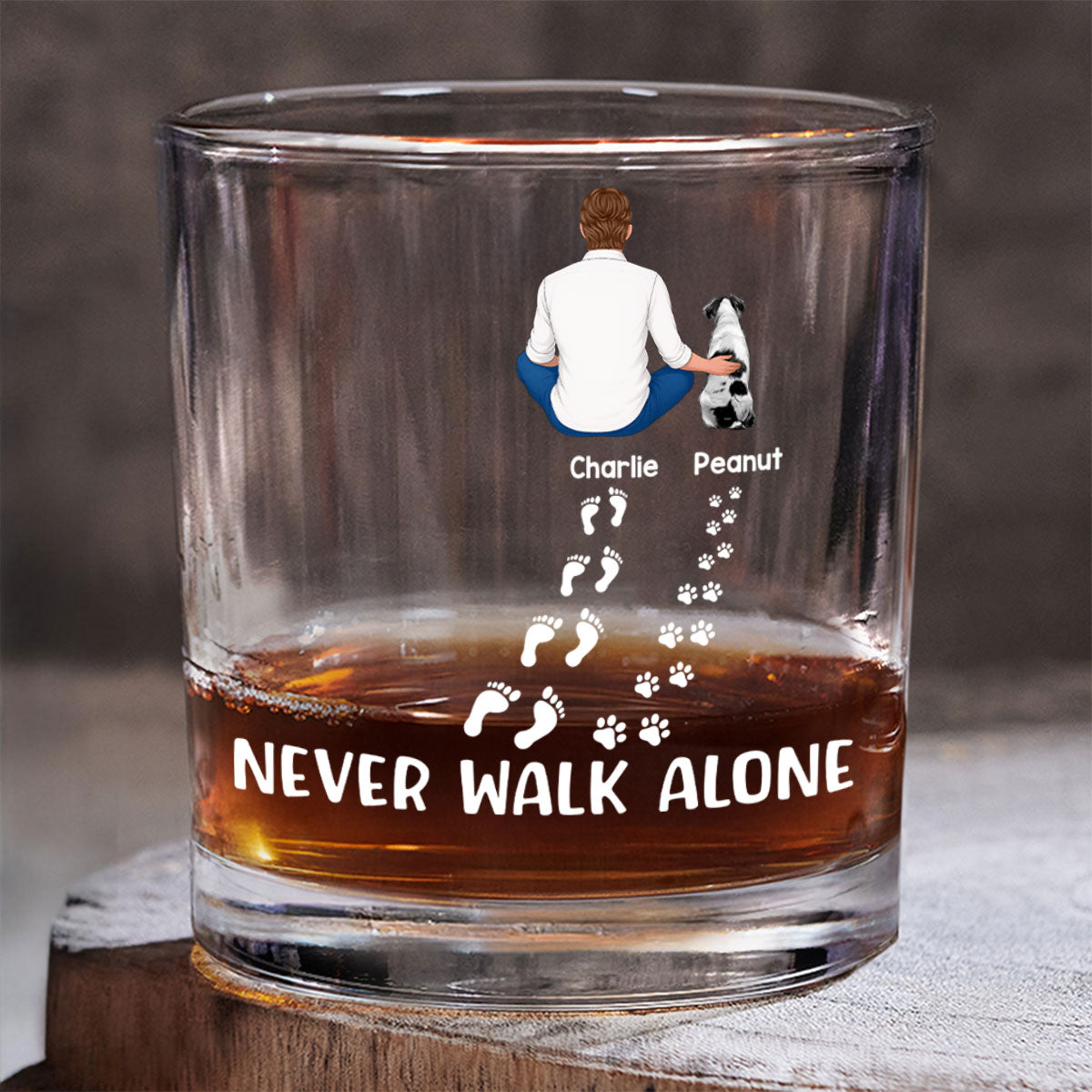 Best Dog Dad Ever Personalized Wine Glass, Father's Day Gift for Dog Dads