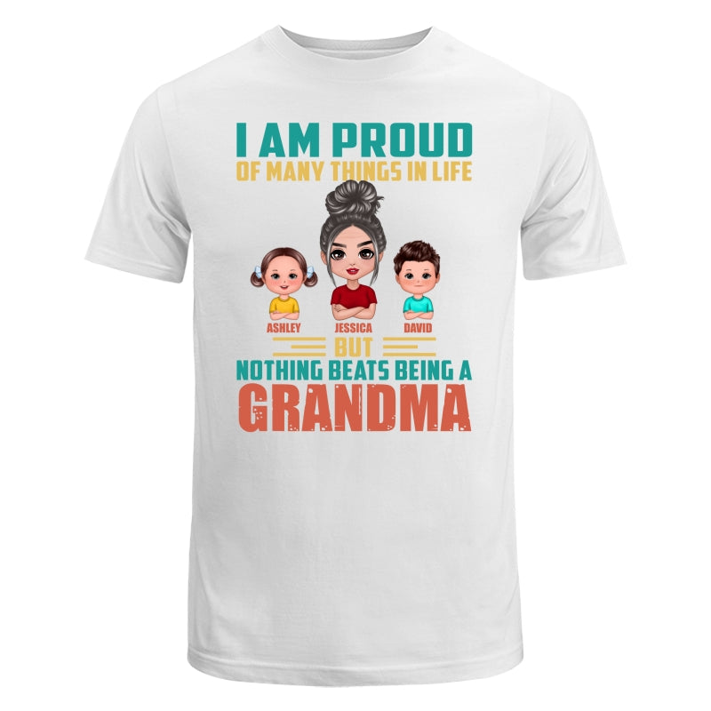 Proud Of Being A Grandma Doll Grandma Grandkids Personalized Shirt