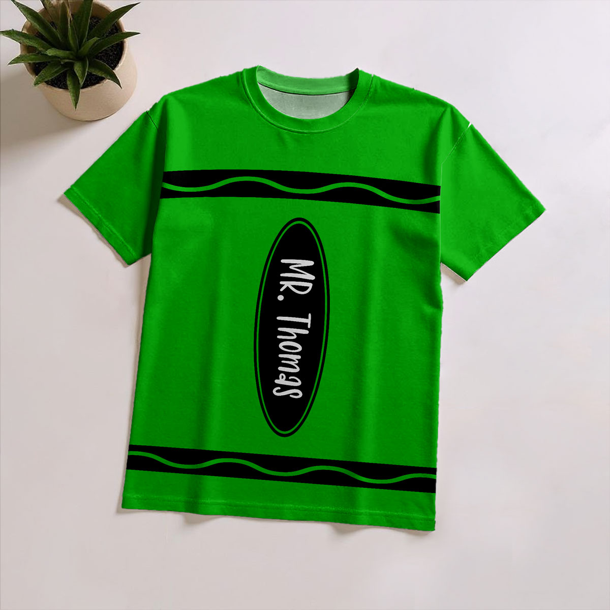 Crayon Theme Personalized Group Matching Shirt, Halloween Costume For Teachers