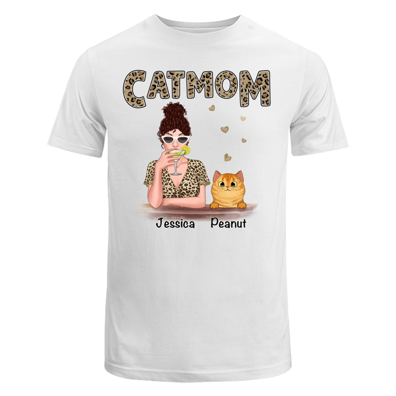 Leopard Shirt Cat Mom Fluffy Cats Personalized Shirt