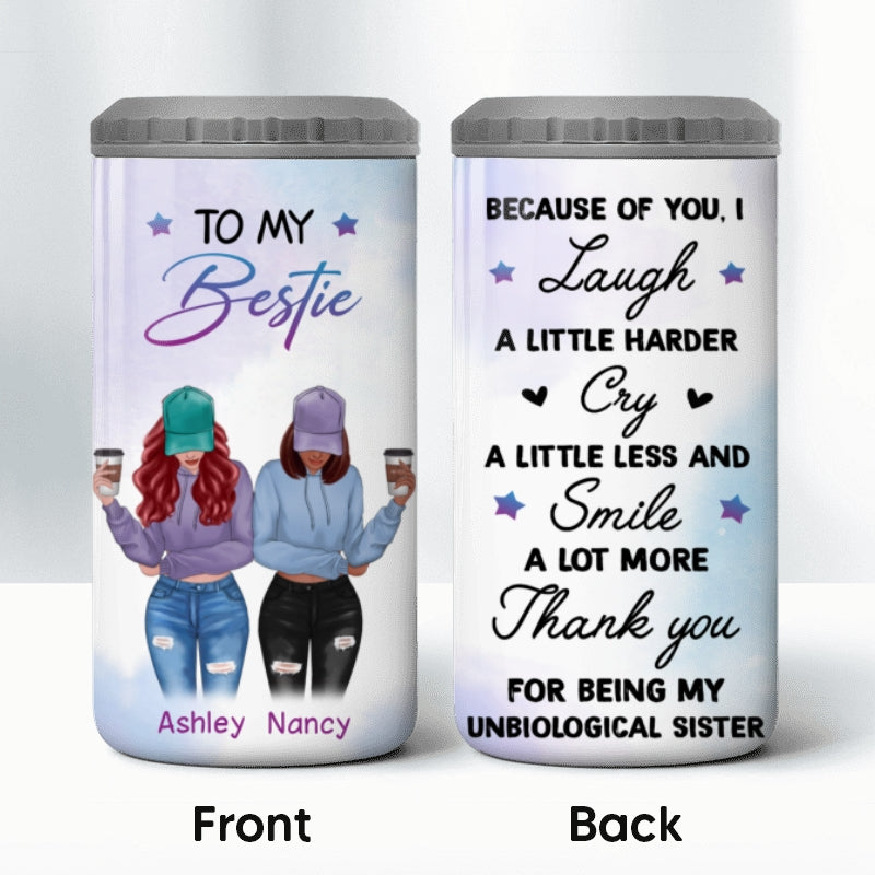 Modern Girls To My Bestie Gift For Besties Personalized 4 In 1 Can Cooler
