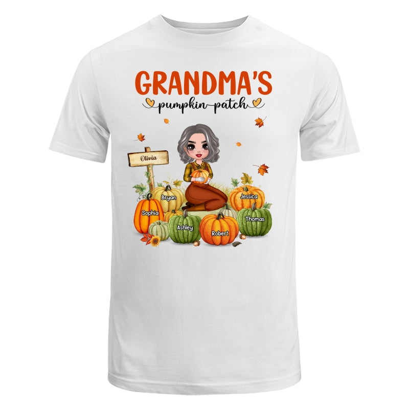Grandma‘s Pumpkin Patch Doll Woman Personalized Shirt