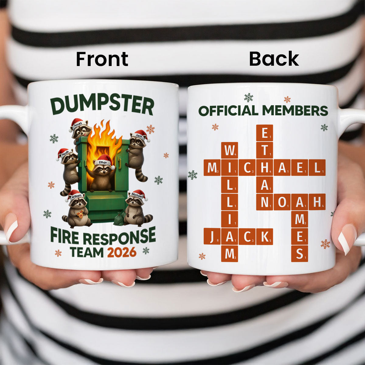 Forever Dumpster Team - Personalized Mug - Funny Holiday Gift for Coworkers