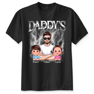Bootleg Daddy‘s Team Dad & Kids Personalized Shirt
