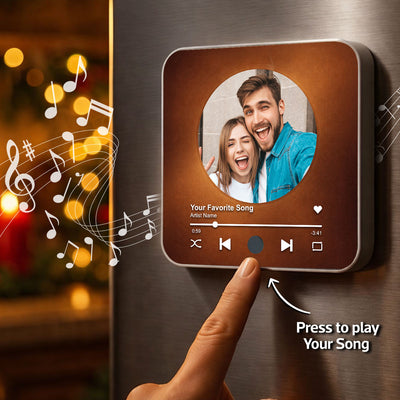 Custom Song Magnets That Can Plays Music - Personalized Music Magnet - Anniversary Gifts, Valentine's Day Gift for her, for him