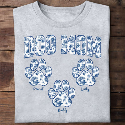 Dog Mom Chinoiserie Coquette Personalized Shirt, Gift for Dog Lovers