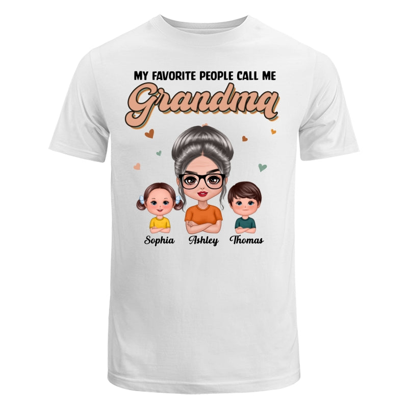 Flash Retro Grandmother Grandkids Personalized Shirt