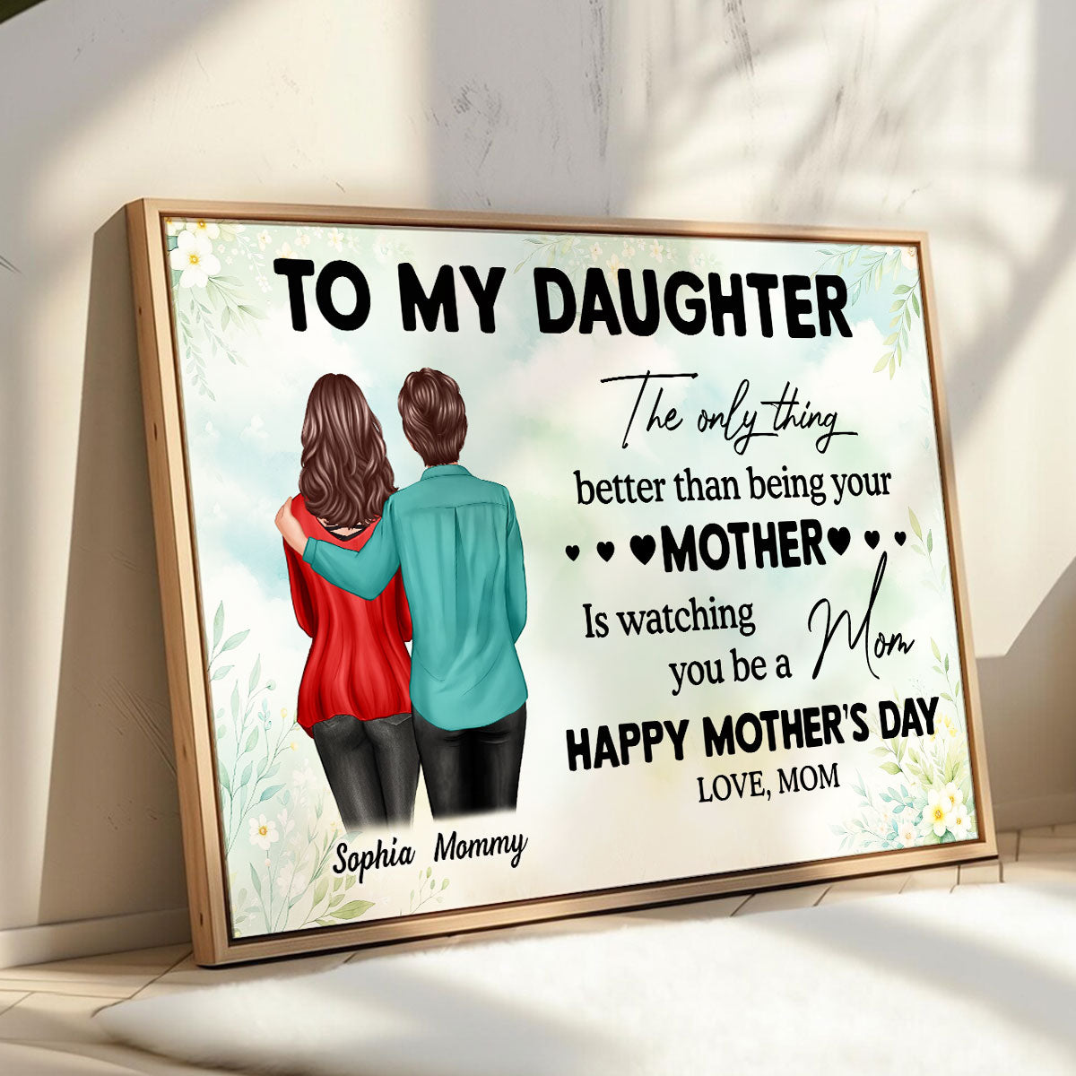 To My Daughter From Mom - Personalized Poster - Heartfelt Gift For Daughter