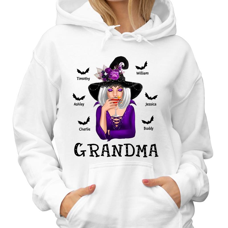Halloween Witch Mom Grandma Personalized Shirt