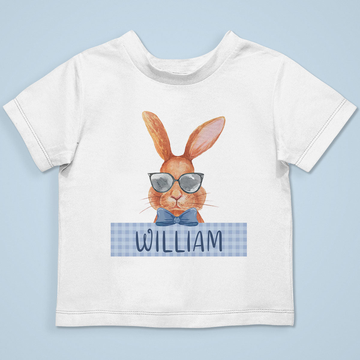Cute Easter Bunny Custom Name Gift For Baby Personalized Baby Shirt Baby Onesie
