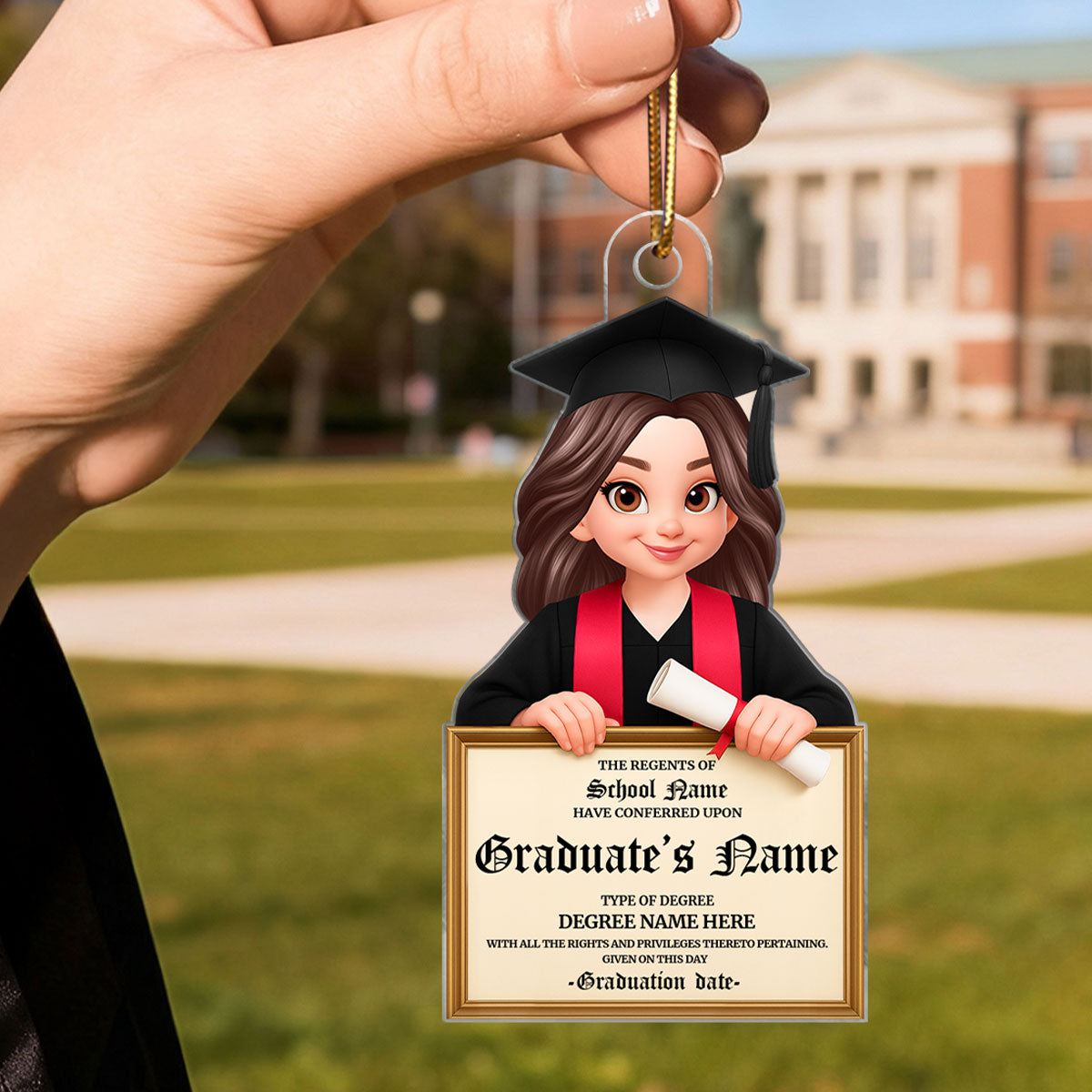 College Graduation High School Graduation and University Graduation - Personalized Acrylic Ornament - 2025 - Graduation Gifts
