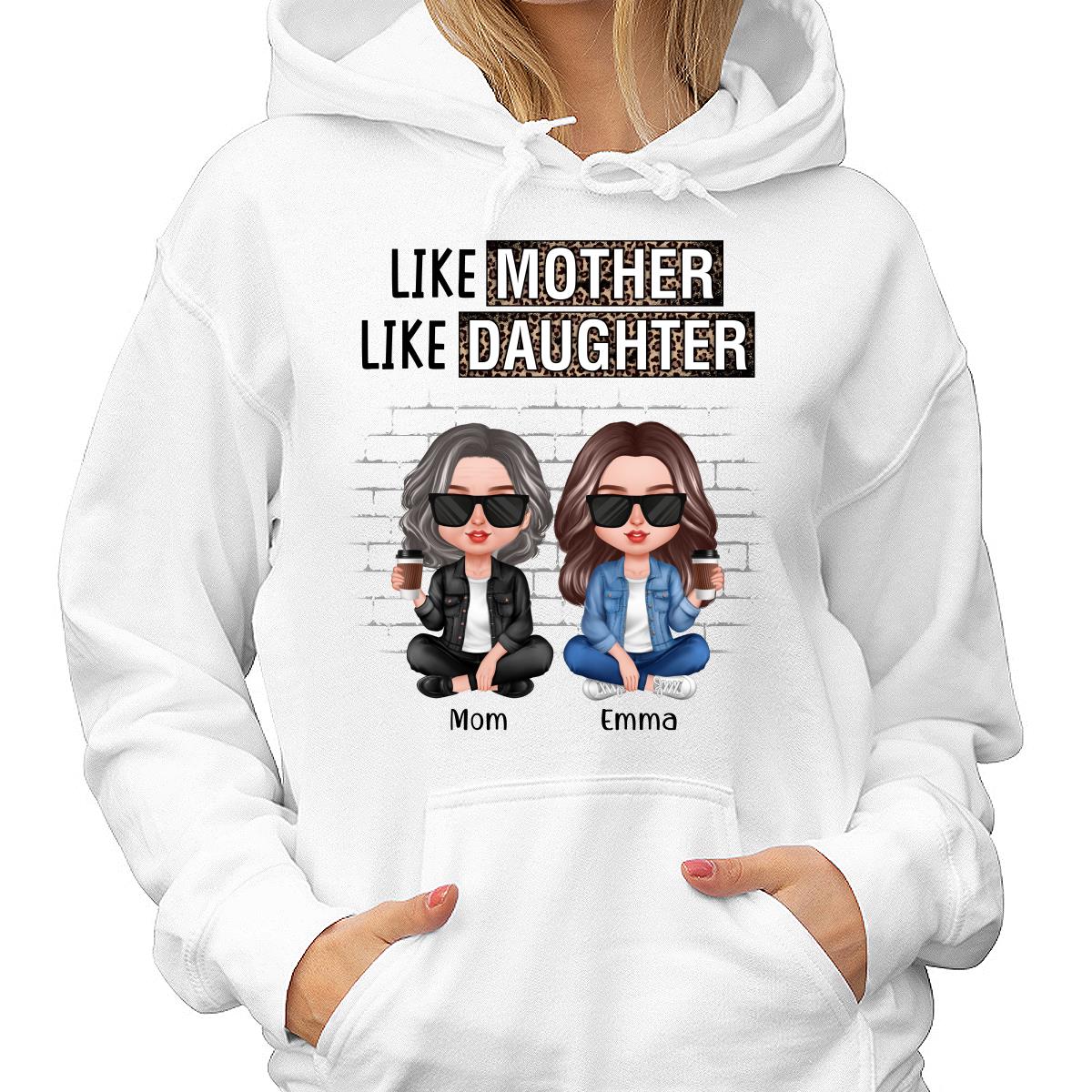 Like Mother Like Daughter Brick Background Personalized Shirt